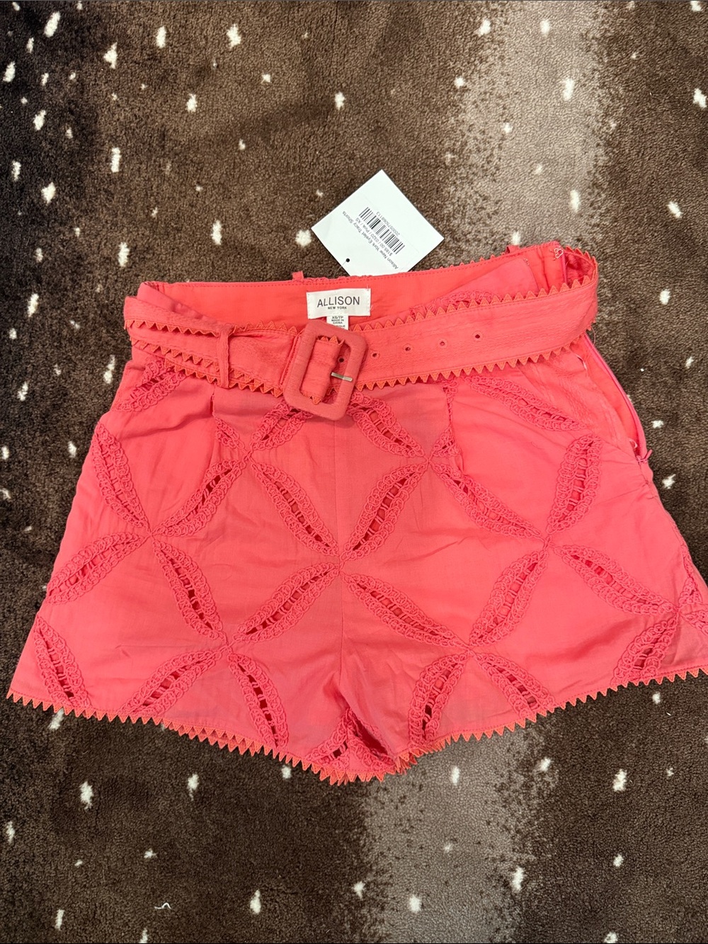 NWT Allison NY Tracy coral shorts size XS!